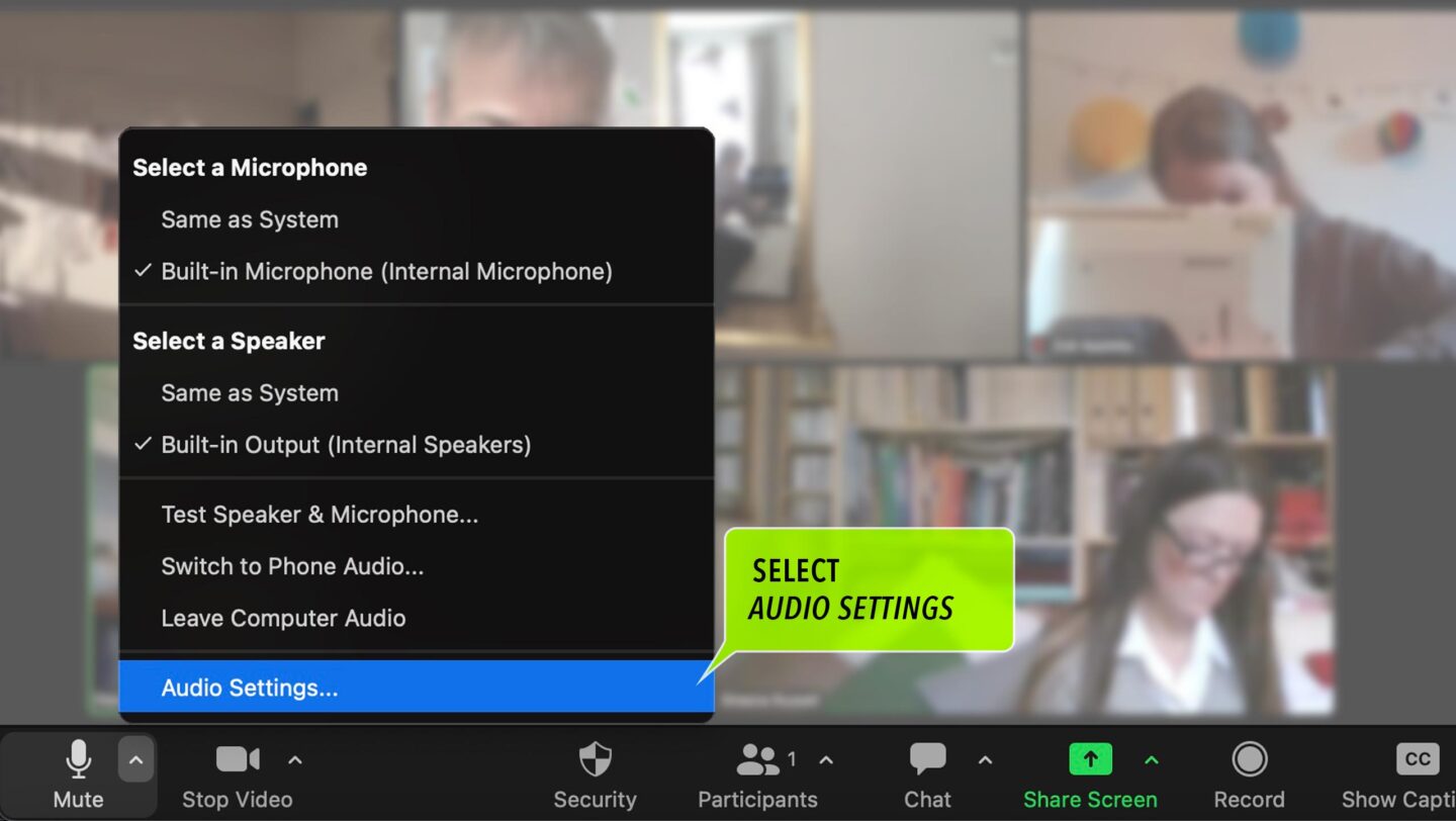 Part two of the Audio settings guide for Zoom.