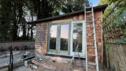 Ovoid studio new shed doors, work in progress